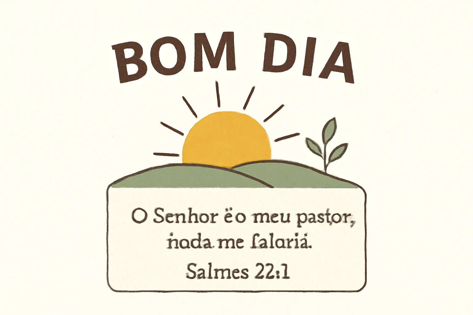bom dia com versículo bíblico