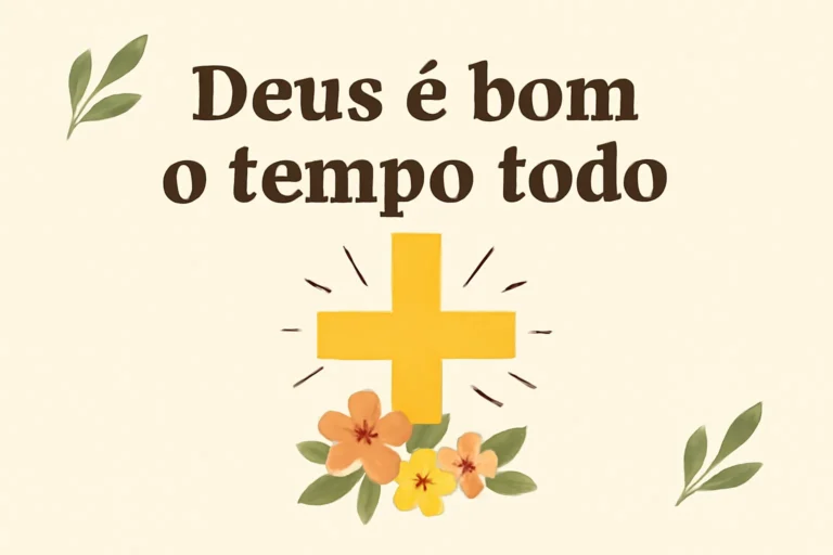 deus é bom o tempo todo versiculo
