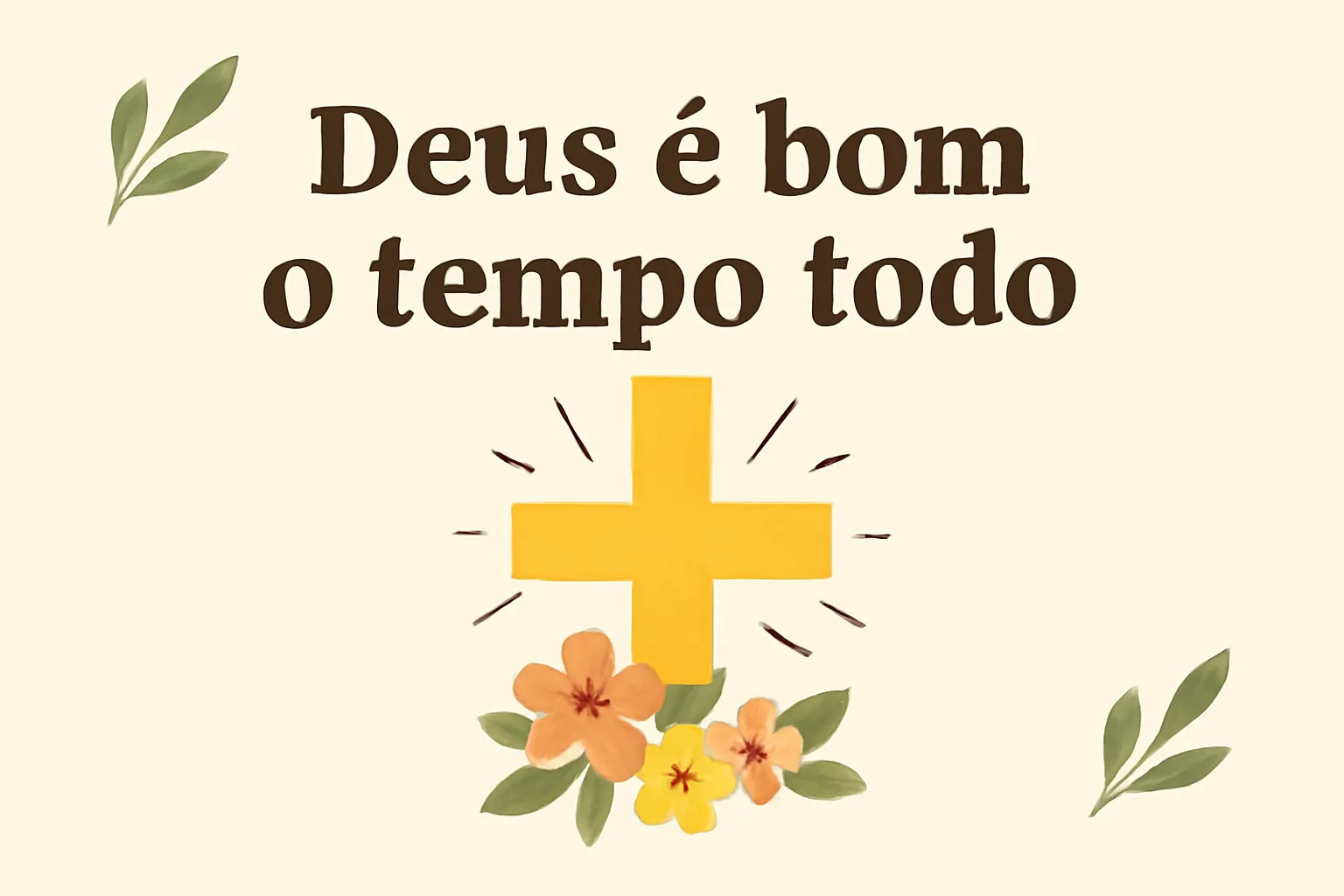 deus é bom o tempo todo versiculo