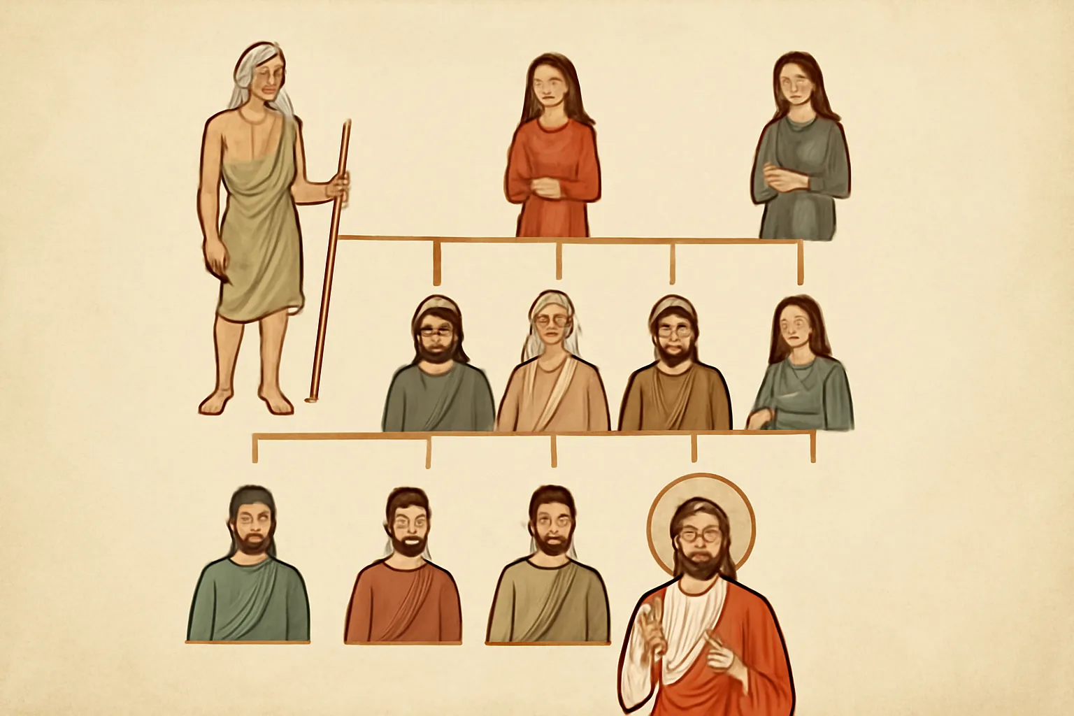 genealogia de adão até jesus