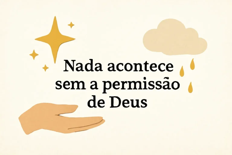 nada acontece sem a permissão de deus versículo