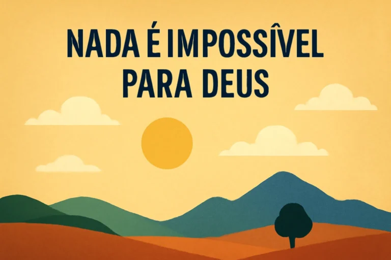 nada é impossivel para deus versiculo
