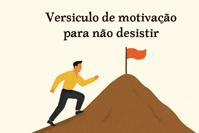 versículo de motivação para não desistir